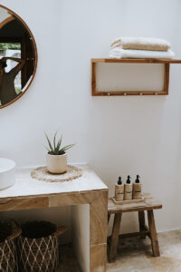 Bathroom details - we provide shampoo, body wash and conditioner