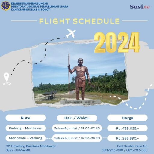 Susi Air flight schedule