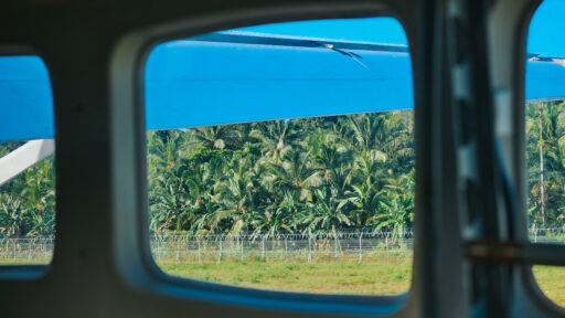 View from the window flying with Susi air flight