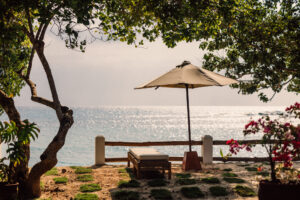 Sunbathing at Kubu Pantai Villa